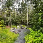 Northwoods Cabin - private beach access