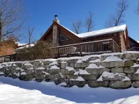 Hot Tub, Grill and Cozy Fireplace - Charming Log Cabin Retreat Hotels in Ridgedale