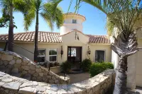 Unobstructed Ocean views from eco friendly Hacienda.
