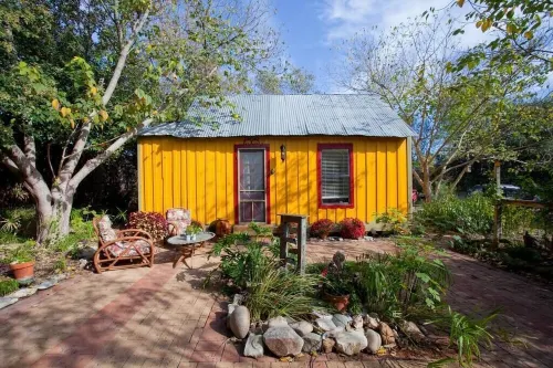 Private Respite Breathe Deeply Cabin with Garden, SwimSpa/Hot Tub, Fire Pit