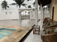 Beira Mar House with pool and waterfall in Mongaguá with 06 suites