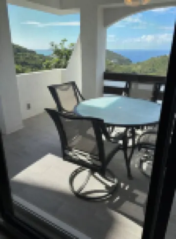 2-bedroom condo with WiFi, AC   View of  water from deck   Pool Hotels in Anna's Retreat