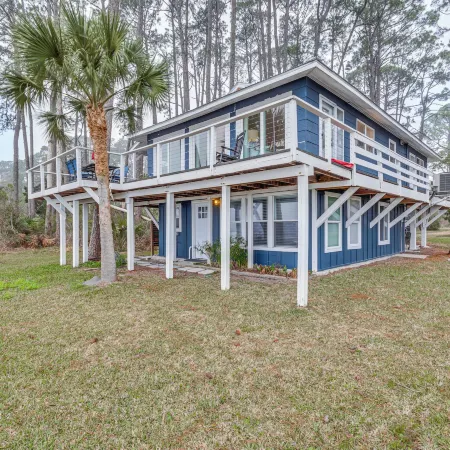 Carrabelle Retreat w/ Boat Dock + Views of Gulf!