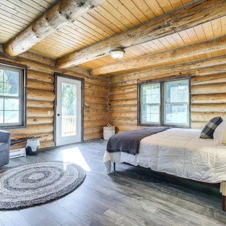 Riverfront Montana Log Cabin w/ Mountain Views!