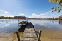 Lakefront Home with Dock, Firepit & Private Deck Hotels in Columbia Township