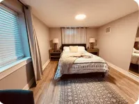 Luxury lower level , pet friendly, fully fenced yard