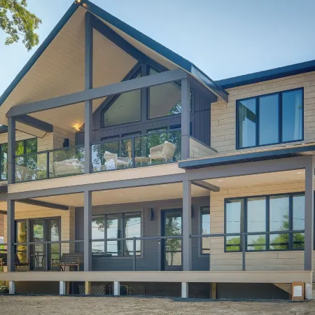 Walk to Lake Charlevoix: 4-Season Retreat