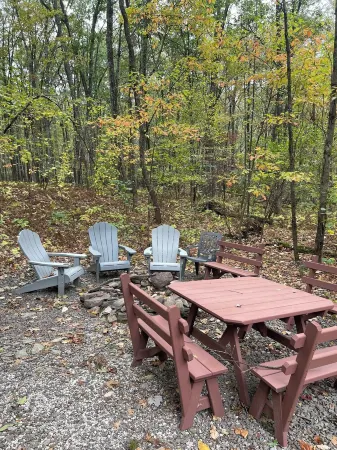 Rickett's Glen state Park!  Our cabin is only 1/2mile from the trail head.