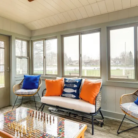 Cadillac Vacation Rental w/ Dock on Lake Mitchell!