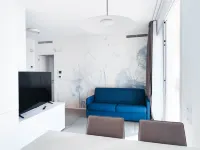 Modern apartment steps from the beach