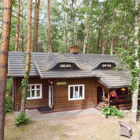 Wooden House in Debki Near Baltic Sea Beach
