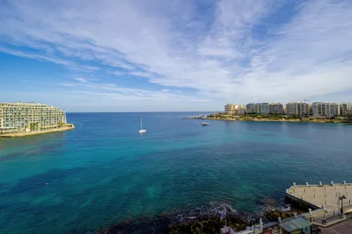 GetawaysMalta Spinola Bay Mansion Seafront Apartment in St Julian Near Paceville Hotels in Swieqi
