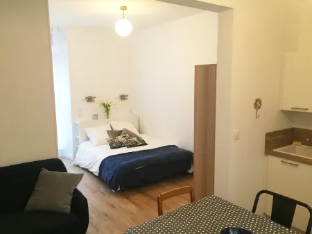 Apartment "Agapanthe" - Studio in the heart of DAX on the ground floor Отели в г. Дакс