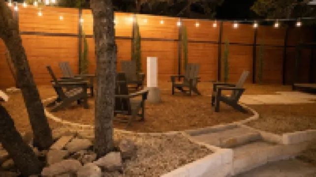 Sanctuary On Lake Travis with private pool and outdoor jetted tub with golf cart