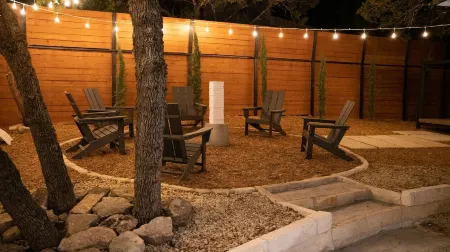 Sanctuary On Lake Travis with private pool and outdoor jetted tub with golf cart