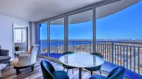Oceanfront with Private Beach Access Pool,Spa-26FLR Panoramic River&Ocean Views!