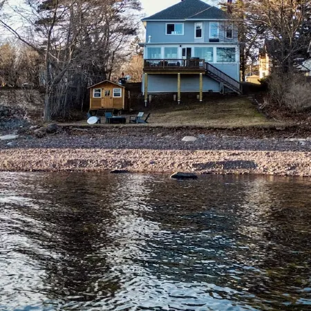 Sisu Shores: Lakefront Home with Private Beach and Wood Burning Sauna