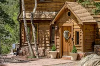 Whimsical Castle Retreat with Sauna, Fireplaces, Forest Setting Near Denver