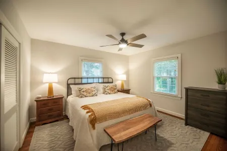 Steps from downtown Brevard you can enjoy BB's Camp House