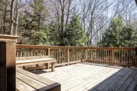 Centrally located cozy cottage tucked into the woods, a perfect family retreat