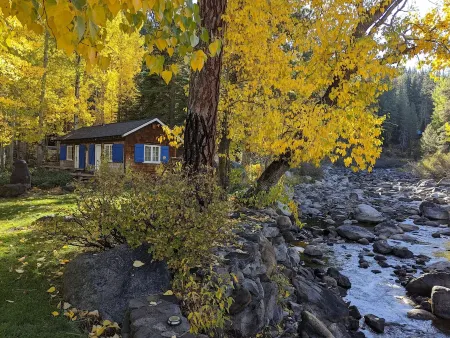 Riverfront Cottage 5 Minutes from Palisades Tahoe 10 minutes to Lake Tahoe Отели рядом с достопримечательностью «Squaw Valley Ski Area»