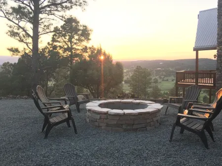 Spectacular panoramic mtn views from this majestic 3 acre luxury chalet retreat