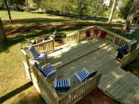 Mountain View Retreat/2Br Log Home Apt w/Private Dining Deck & BBQ/Massage