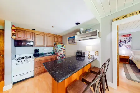 Comfortable mountainside condo with skiing, balcony, fast WiFi, & washer/dryer Отели рядом с достопримечательностью «Шугарбуш Резорт»