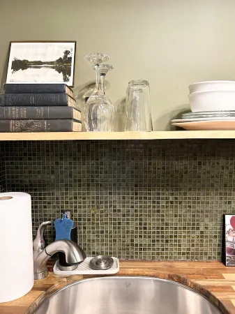 Dixon Suite at Remedies Inn Boutique Hotel.  Private room, bath and kitchenette.