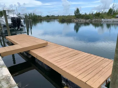 Waterfront home with private dock near the beach