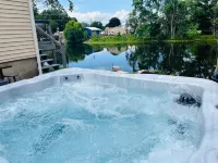Waterfront Dock and Fire Pit - Charming Northwoods Retreat