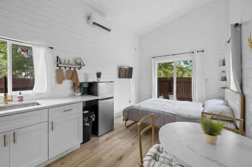 The Tiny Oasis: Luxe Stay with Deck & Private Pool