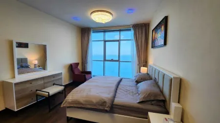 Ocean View Family friendly  two bedroom apartment right opposite the Ajman Sea!