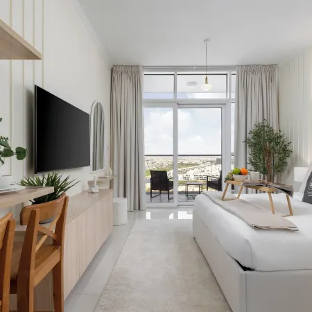Maison Privee - Stylish Studio w/ Top Facilities in Damac Hills Отели рядом с достопримечательностью «Комплекс Дубай-Студио-Сити»