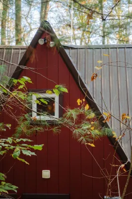 Waterfront A Frame w/ Private Dock, 2 Kayaks, 1 Canoe + Hot Tub!