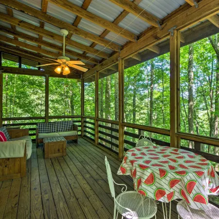 Screened Porch: the Coop Robbinsville Cabin!