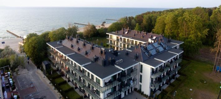 Ground floor apartment with a garden in Niechorze Hotels in Gryfice County