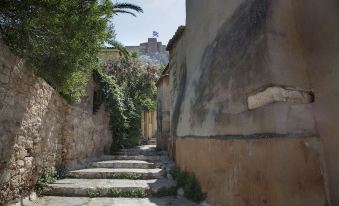 Tripodon Plaka in the Shade of Acropolis by Ghh