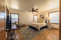 Ranch house in historic Washington, Texas. Wide, open country views