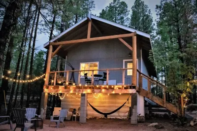 The Haven at the Bar OK - Beautiful guest cottage nestled in the pines Hotel in zona Meteor Crater
