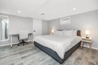 FREE Parking Modern Duplex King Beds near EWR& NYC