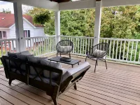 Second floor unit close to downtown Beulah & Crystal Lake for year-round fun!