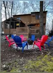 Private Wooded Escape w/ Hot Tub + Fire Pit