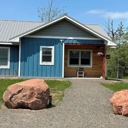 This cozy cottage is a short walk to Herbster beach! Easy access to TRAILS!