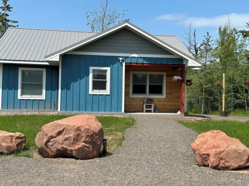 This cozy cottage is a short walk to Herbster beach! Easy access to TRAILS!