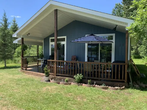 Modern Camp on Portage Lake