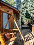 Sit on Your Deck in an Alpine Forest & Next to Mountain Stream
