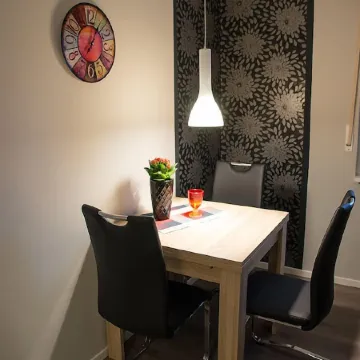 The neat apartment is your central starting point for your activities