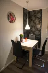 The neat apartment is your central starting point for your activities