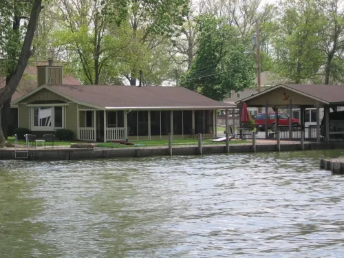 Schmucker Rentals, Tecumseh Island.  Great fishing off the point.